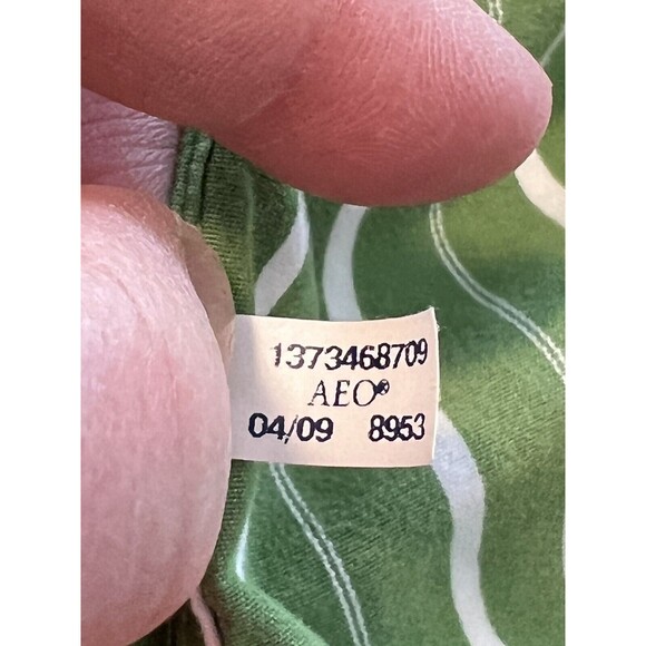 American Eagle Outfitters Men LG Button Down Long Sleeve Shirt Vtg Fit Striped - Picture 8 of 8